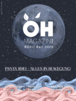 Deckblatt zum ÖH Boku Magazin über den BOKU Ball im Jänner 2025
