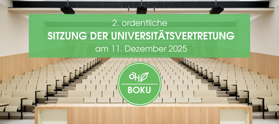 2. ordentliche Sitzung der Universitätsvertretung am 11. Dezember 2025