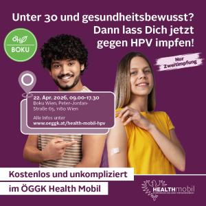 Infoplakat zur HPV Impfbusaktion. Alle Informationen stehen auch im Veranstaltungstext.